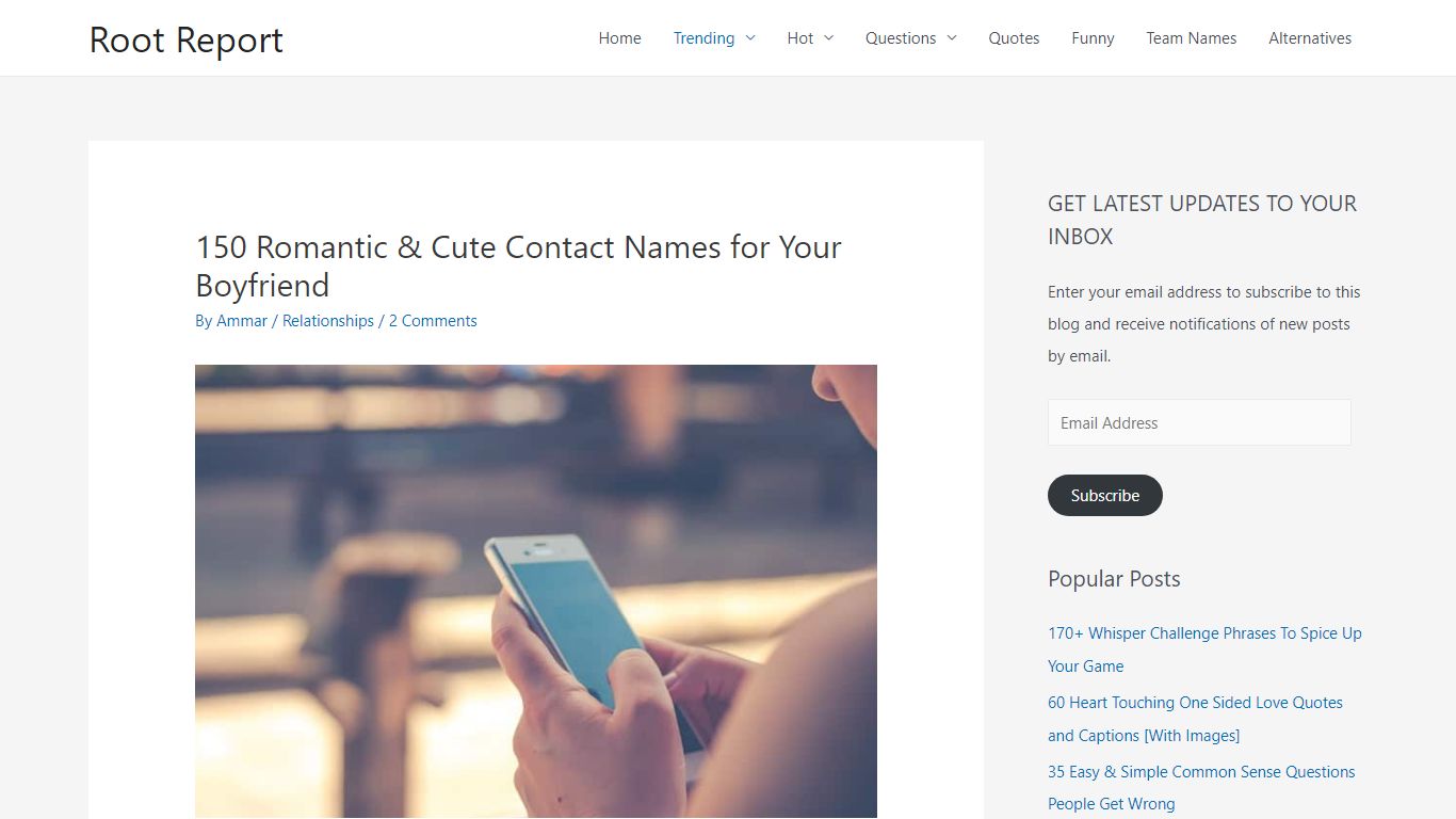 150 Romantic & Cute Contact Names for Your Boyfriend - Root Report